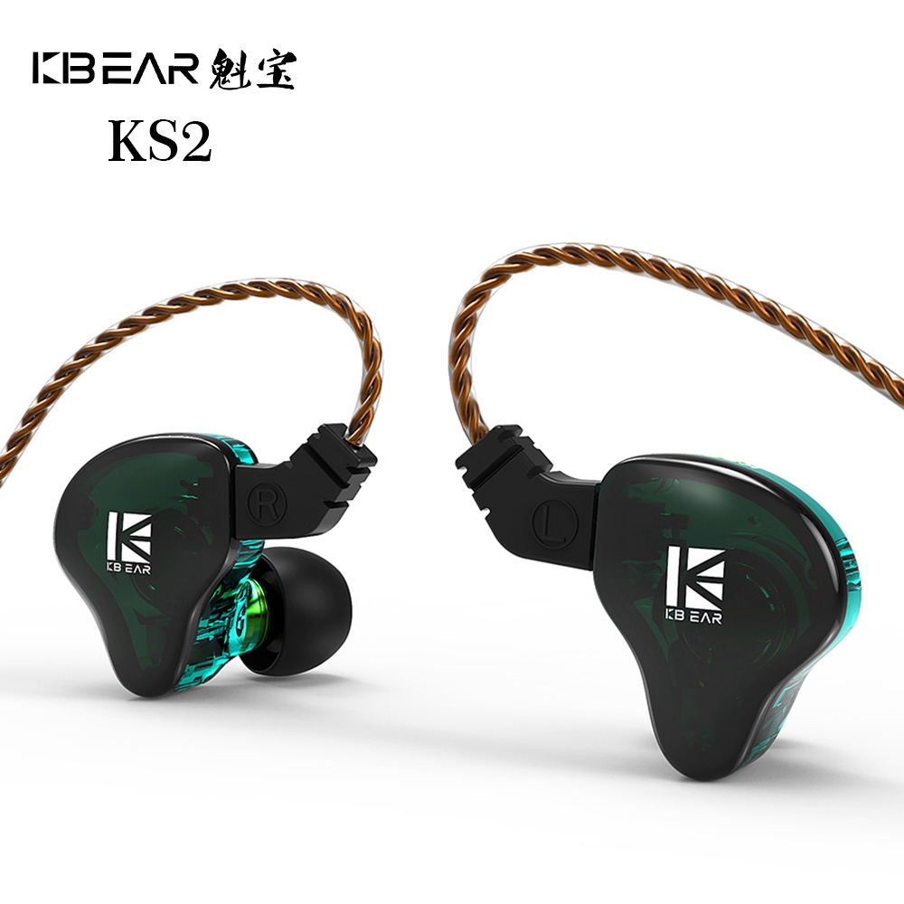 Kbear Ks2 1ba + 1ddd In Ear Hifi Sprot Monitor Dengan Konektor 2pin 0.78mm Kbear Kb04 Tri I3 Untuk Game Lari