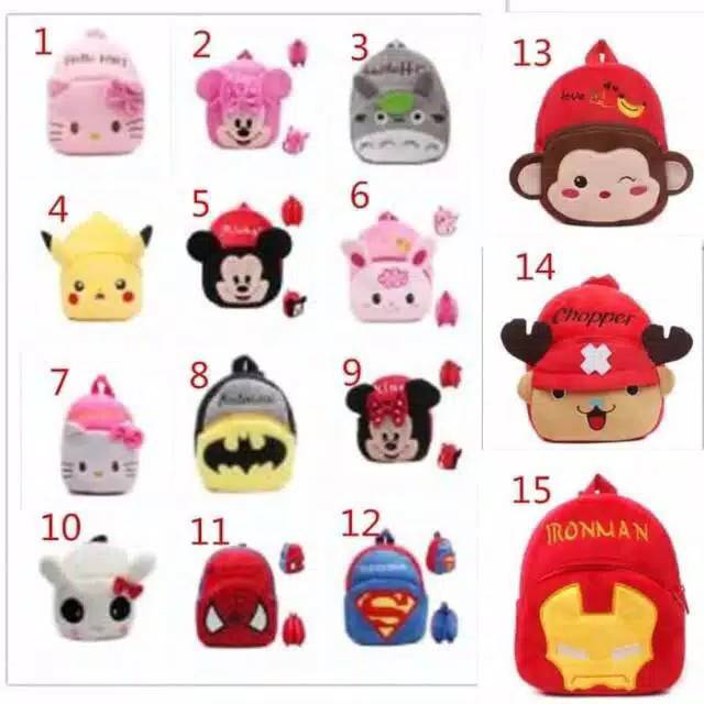 BATAM SHOPPING MALL (CN.PR) R278 Tas Ransel Anak Anak Karakter/Tas Anak Kecil/TasSekolah/Backpack