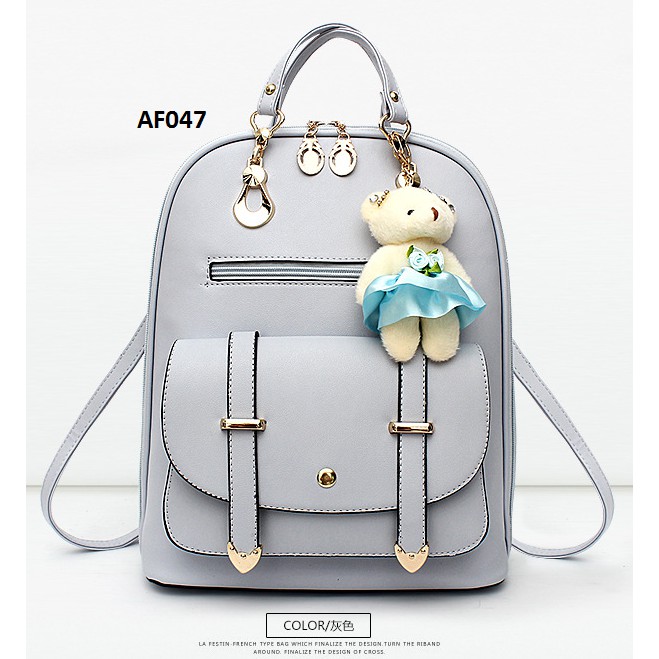 Promo AL047 PINK Tas wanita import  TAS KERJA TAS KULIAH TAS PESTA RANSEL