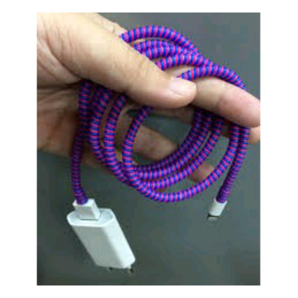 PELINDUNG KABE 100cm cable cord protector spiral headset cover kabel data