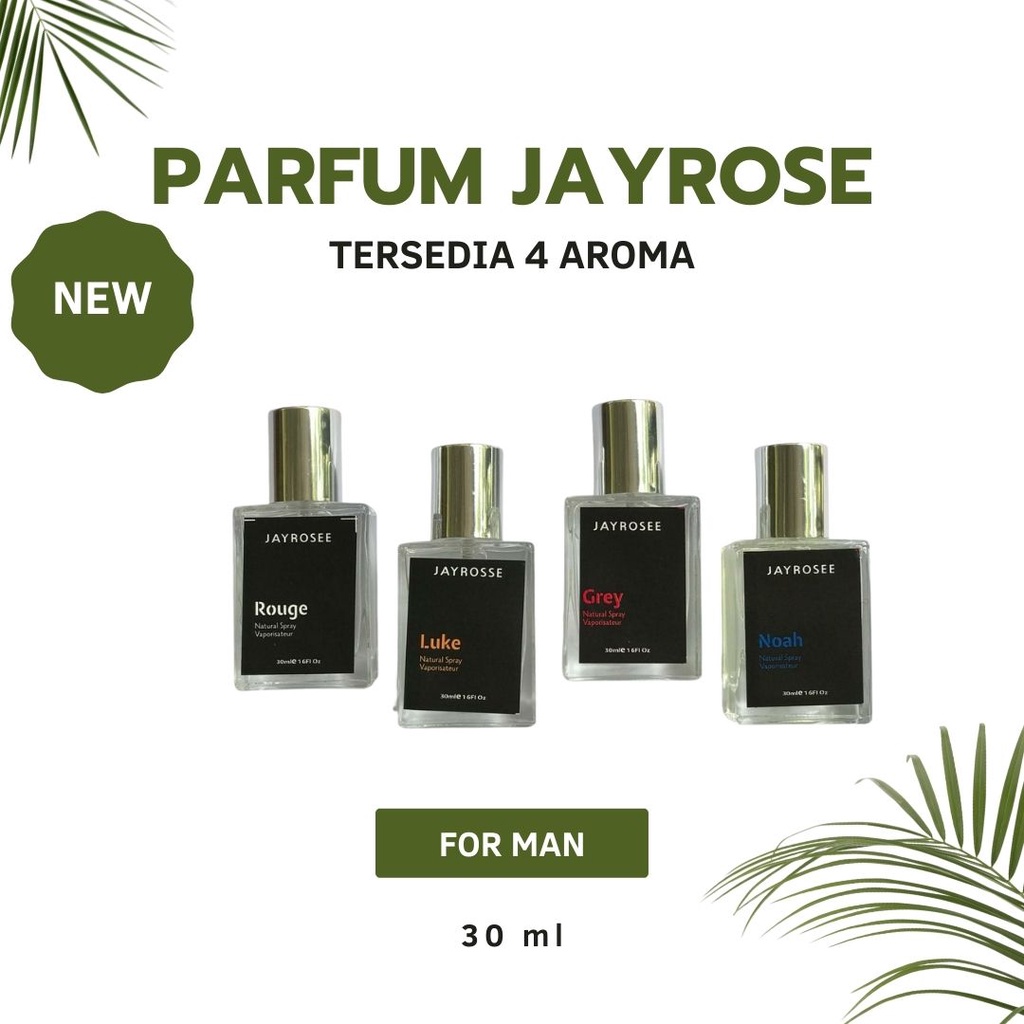 Jayrosee Perfume - Rouge 30ml | Parfum Pria JAYROSSE 4 Aroma Eau De Parfume | Perfume Jayrosse Origi