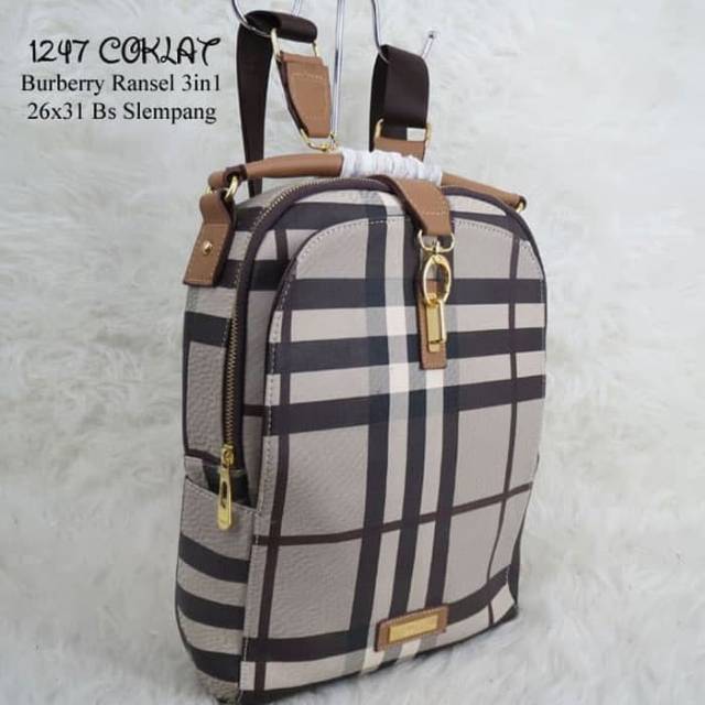 ransel wanita burberry ransel import backpack fashion tas ransel