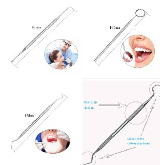 Dental Pembersih kotoran atau karang gigi dengan Cermin 5 pcs GGI 007