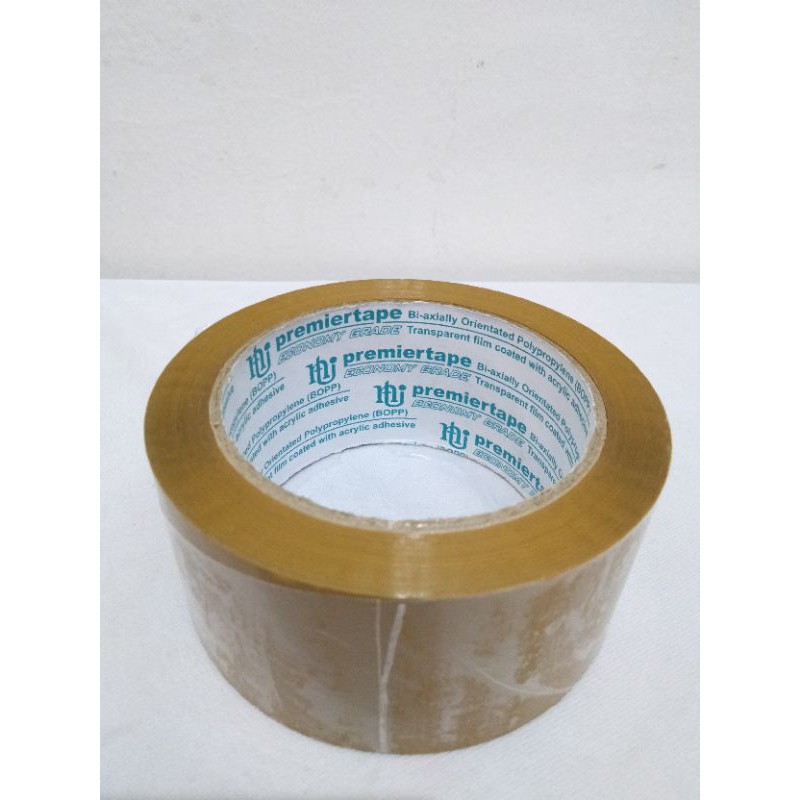 Lakban Plakban Isolasi Premier Tape by Nachi Tape 2 inch 48mm 100yard Bening Coklat Asli Termurah