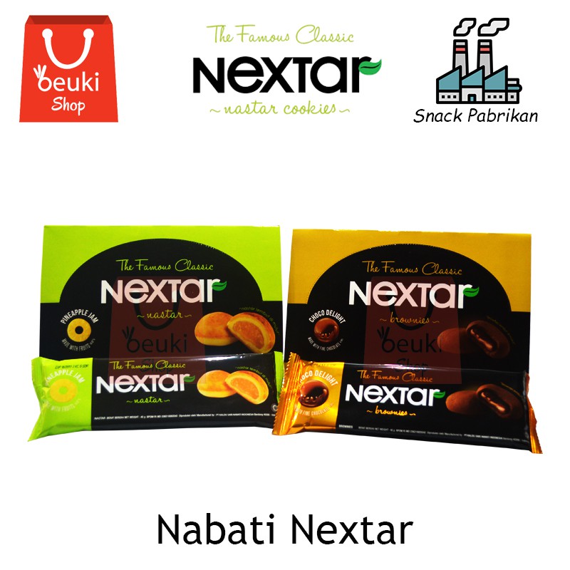 

Nabati Nextar Biskuit Brownies Lembut Rasa Coklat & Nanas - 10pcs x 42gr