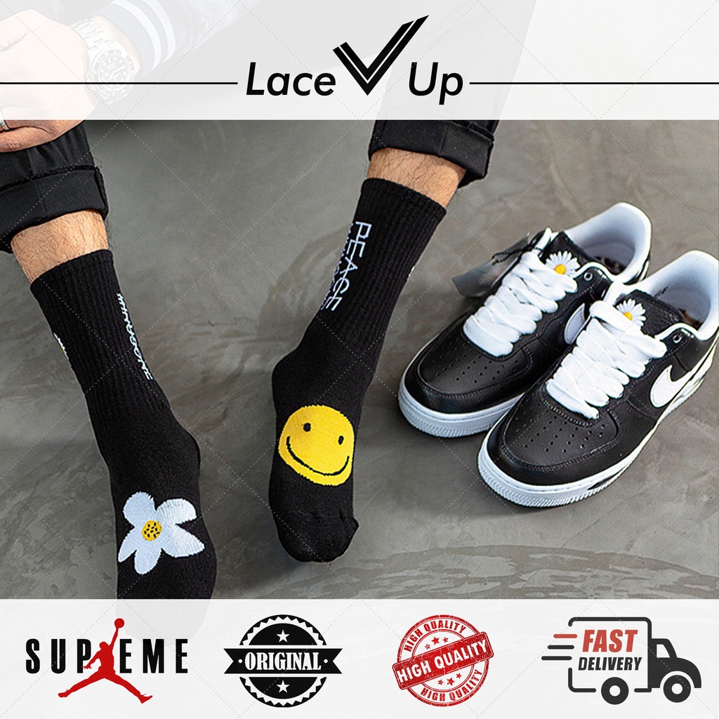 Kaos Kaki G-Dragon Peaceminusone Paranoise Kwondo Daisy Socks