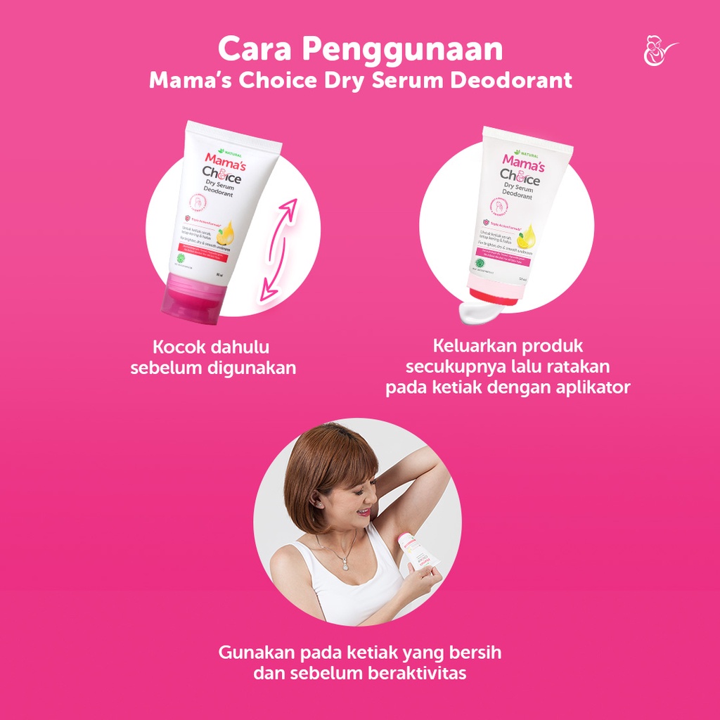 DEODORANT / DEODORAN PENGHILANG BAU BADAN / MAMA'S CHOICE DRY SERUM DEODORANT