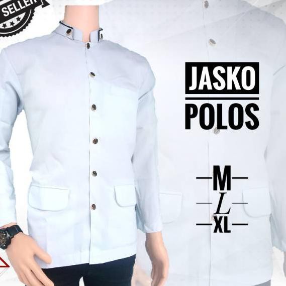 Serbuuuu.. JASKO POLOS PUTIH HITAM PREMIUM