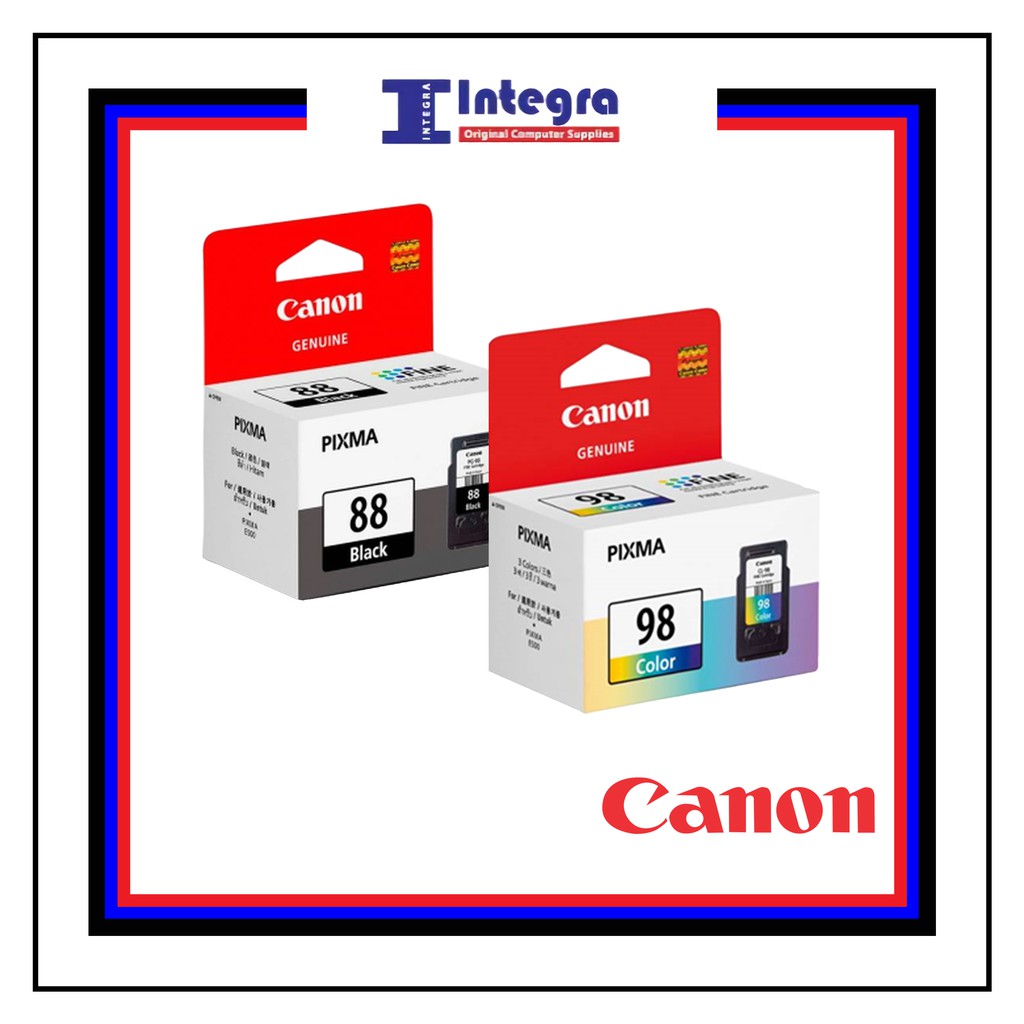 Tinta Canon 1 Set 88 &amp; 98 (Black + Colour) Original