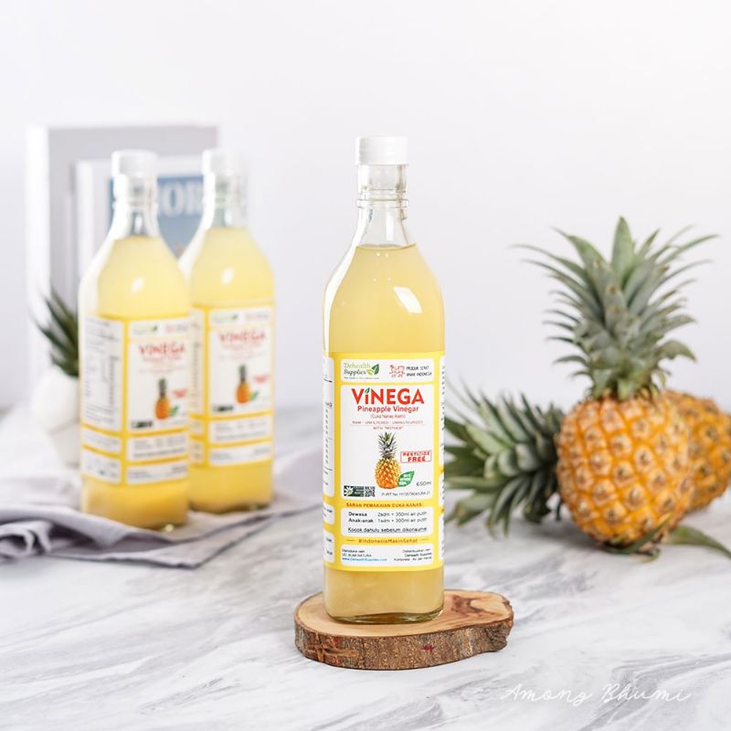 

Cuka Nanas Alami 650 ml - VINEGA Pineapple Vinegar - Dehealth Supplies