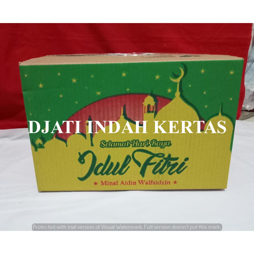 DISKON !!! Kardus Idul Fitri / Kardus Lebaran / Kardus Parcel Warna Kuning (Uk. 29x29x24) 10pcs