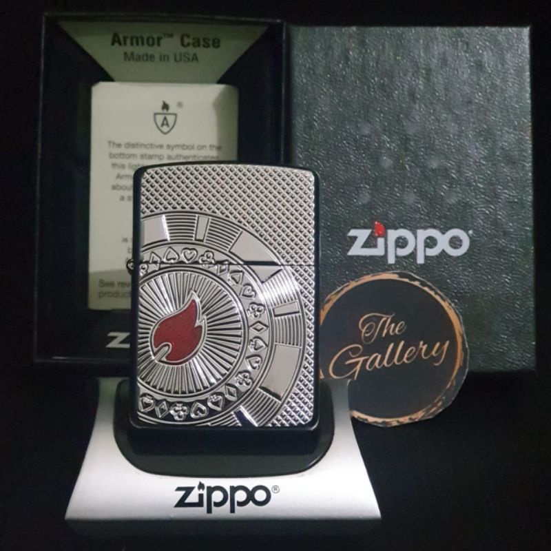 ⭐⭐⭐⭐⭐ 49058 ORIGINAL ZIPPO ARMOR CHIP DESIGN