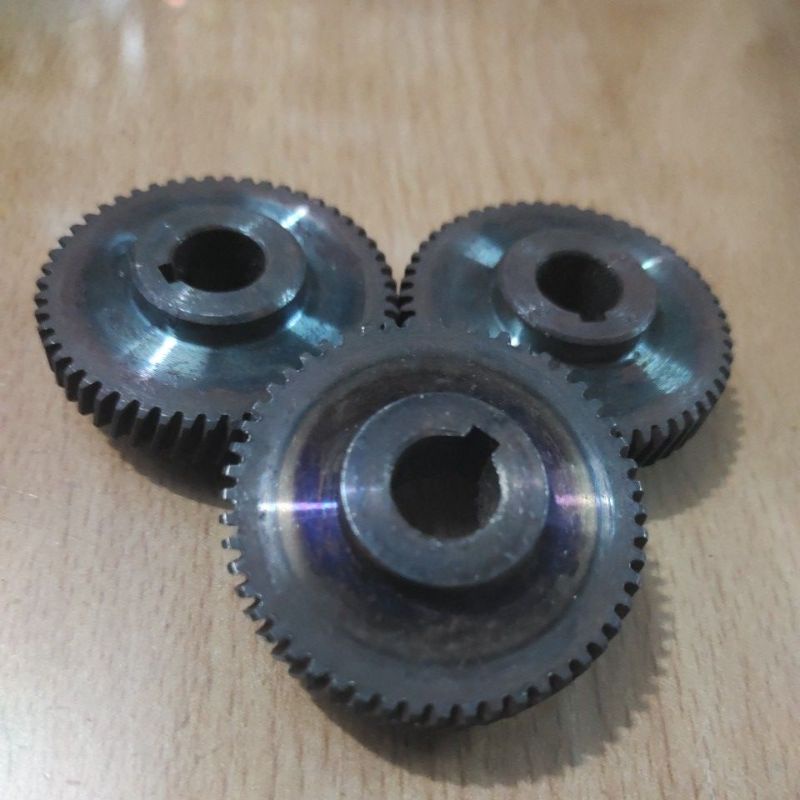 Helical Gear ⚙️ Bor BITEC • Diameter 40.⁷⁵mm • Dm Lobang 10.²⁵mm • Tebal 11.¹mm • 52 Gir / Gigi Nana