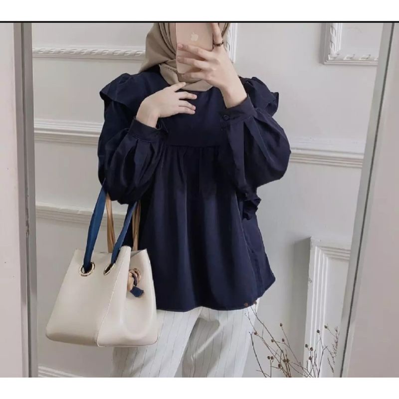 Riana top atasan blouse pakaian wanita fashion remaja