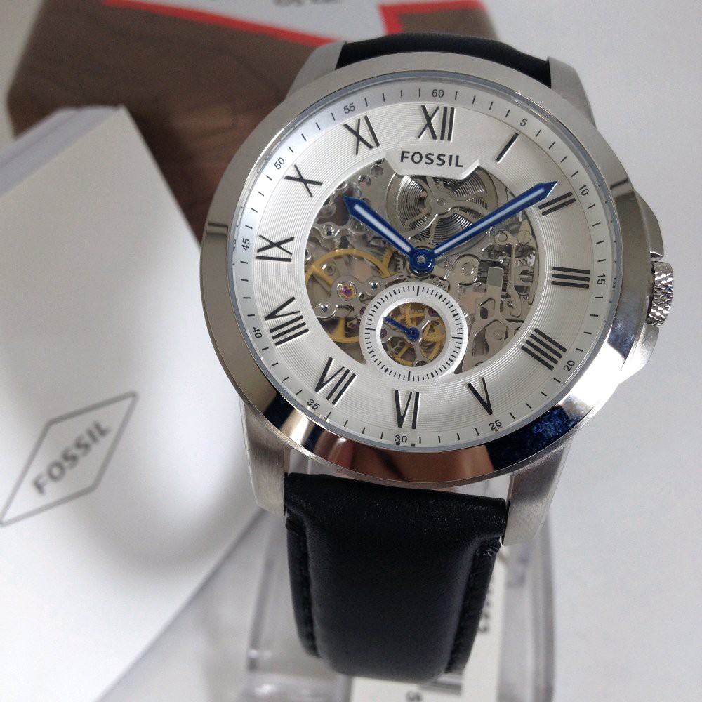 Jam Tangan Pria F055il ME3053 Silver black 43mm Original