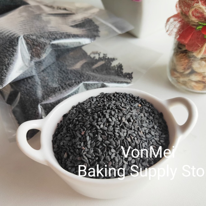 

Q1254521 Black Sesame Seeds Biji Wijen Hitam 100Gr Bersih Dw51Sqs