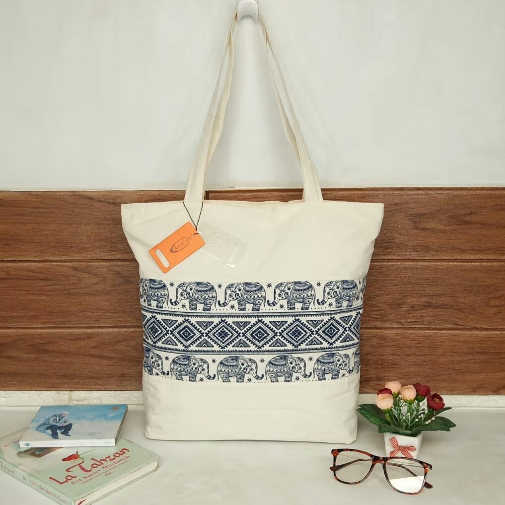 TOTE BAG WANITA TAS TOTEBAG KANVAS RESLETING SHOPPING,KULIAH,SEMINAR,BISA POLOS BISA CUSTOM SABLON