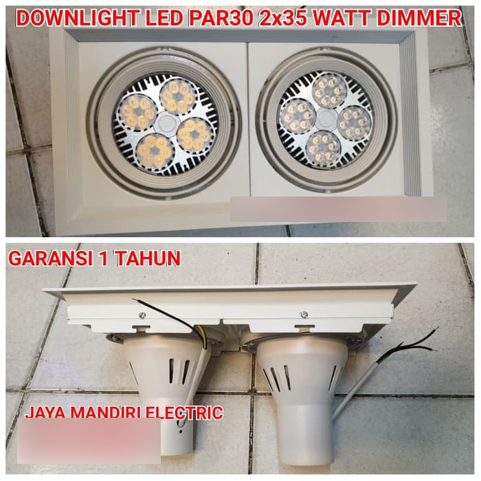 DOWNLIGHT HALOSPOT LED PAR30 DIM 2x35 WATT 35W 35WATT 2x35watt 2x35w