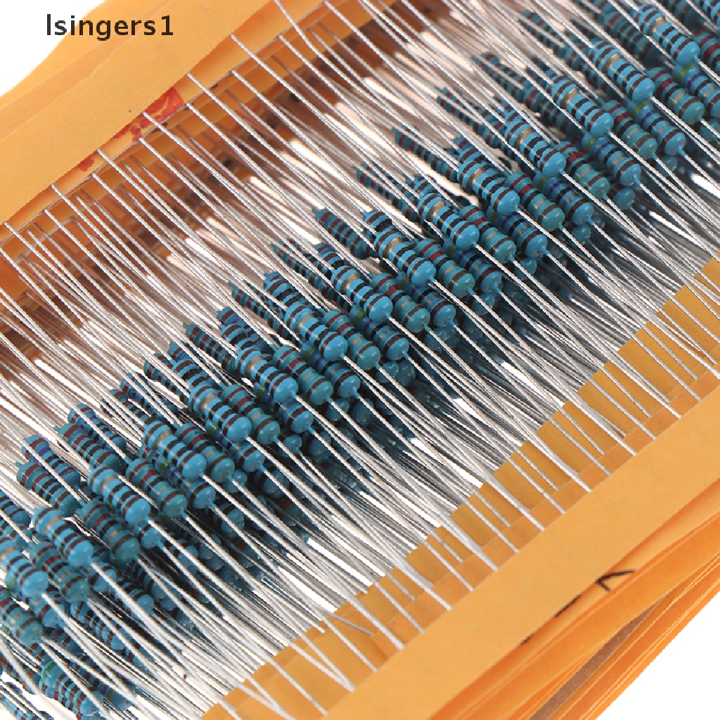 (lsingers1) 600pcs 30 Jenis Resistor Metal Film 1 / 4W 1%