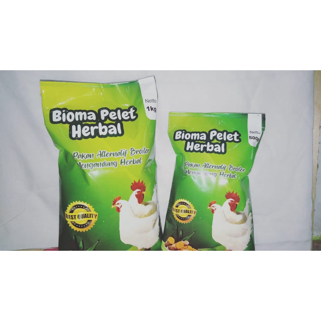 Bioma Pelet Herbal pakan ayam broiler (1kg)
