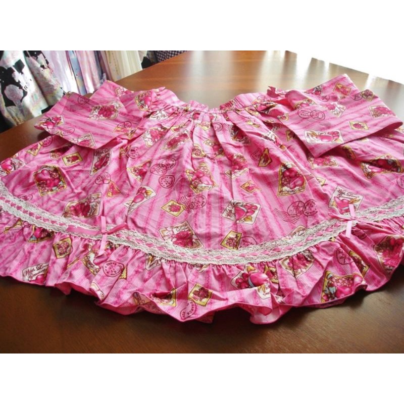 Bodyline Skirt Rok Love Letters Kawaii