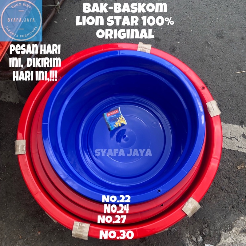 Bak Plastik Lion Star / Baskom Lion Star Ukuran 22-24-27-30