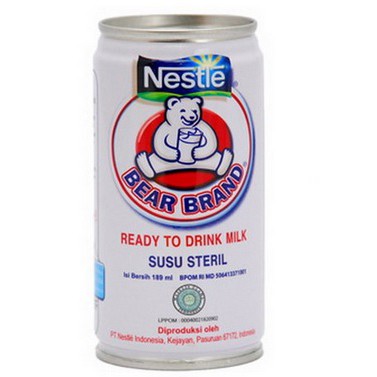 

BEAR BRAND RTD MILK TIN 30X189ML / ERAMART