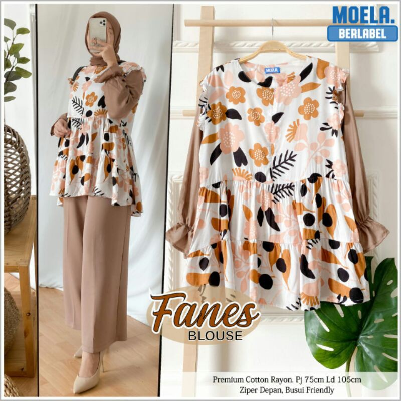 ANEKA BLOUSE ORI MOELA BERLABEL