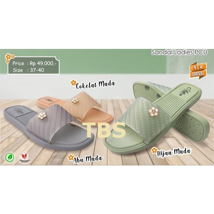 Sandal Slop Wanita Bahan Karet Att SJA02