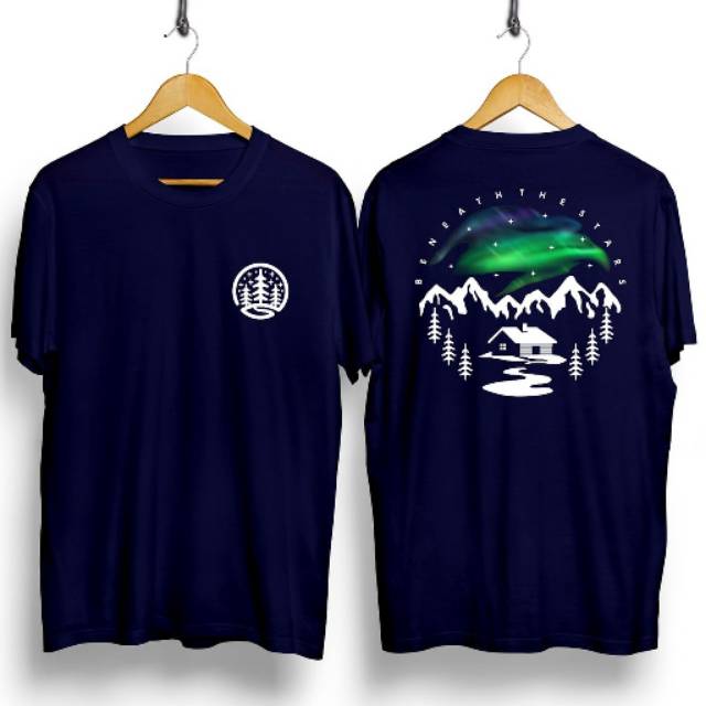 Fourfashion Kaos Pria Kaos Distro HOUSE CEMARA NavyBlue CN704