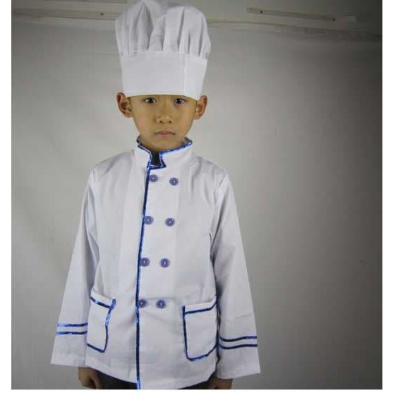 BAL. KOSTUM PROFESI CHEF / KOKI ANAK SET TOPI CITA CITA PEMASAK