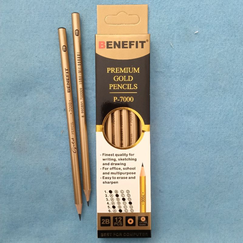 

Pensil 2B BENEFIT GOLD (per pcs)