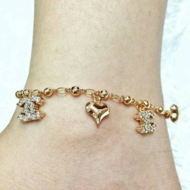 Gelang heart chanel
