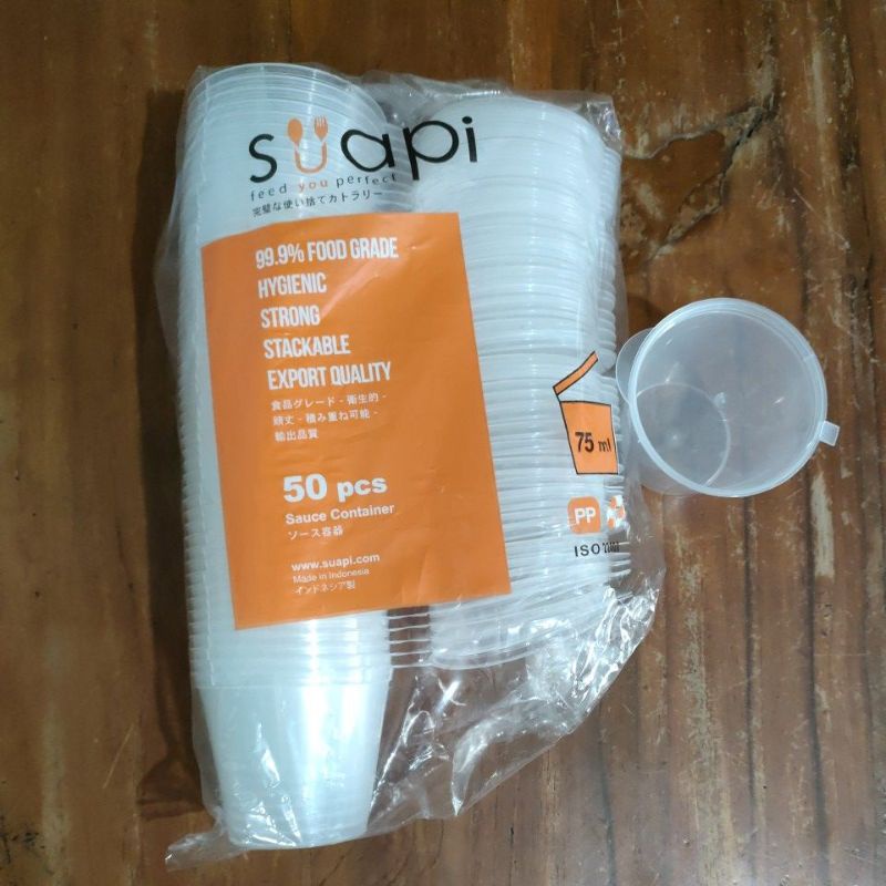 cup saus merk suapi 75ml