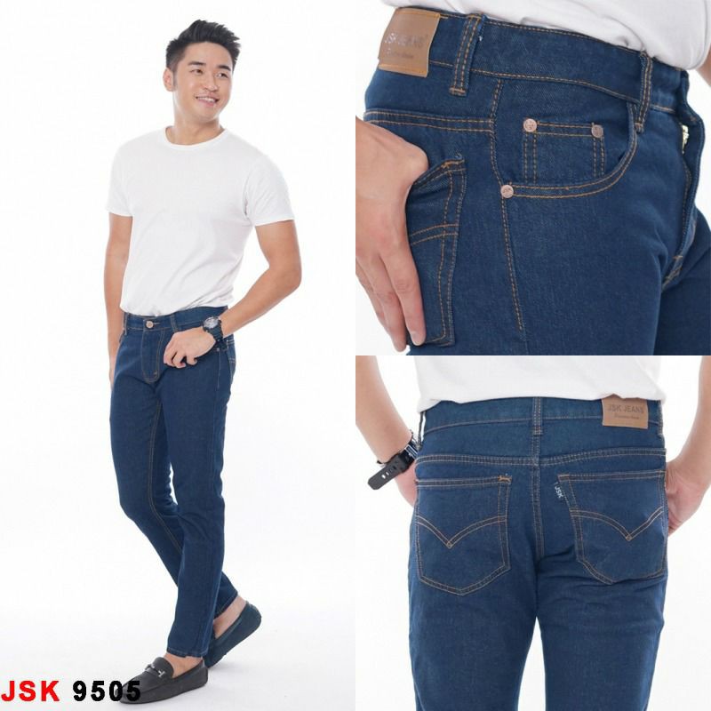 Celana Panjang Jeans Cowok Slim Fit Jeans JSK Jeans