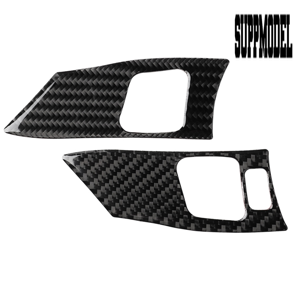 2pcs Stiker Cover Stir Mobil Kiri / Kanan Bahan Carbon Fiber Untuk Lexus IS250 2006-2012