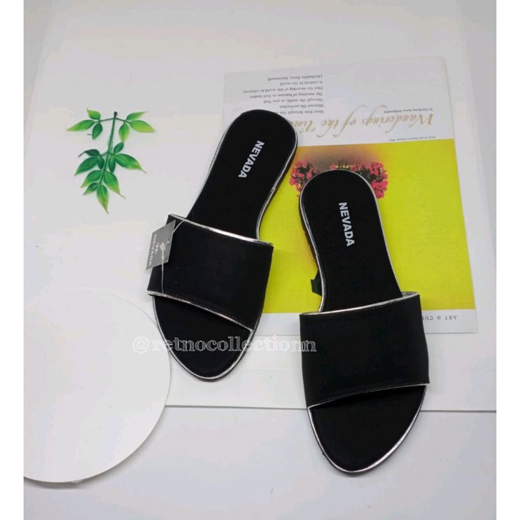 sandal wanita terbaru/sendal slop wanita slip/sandal Slop P NVD/sandalwanita/sandal nevada