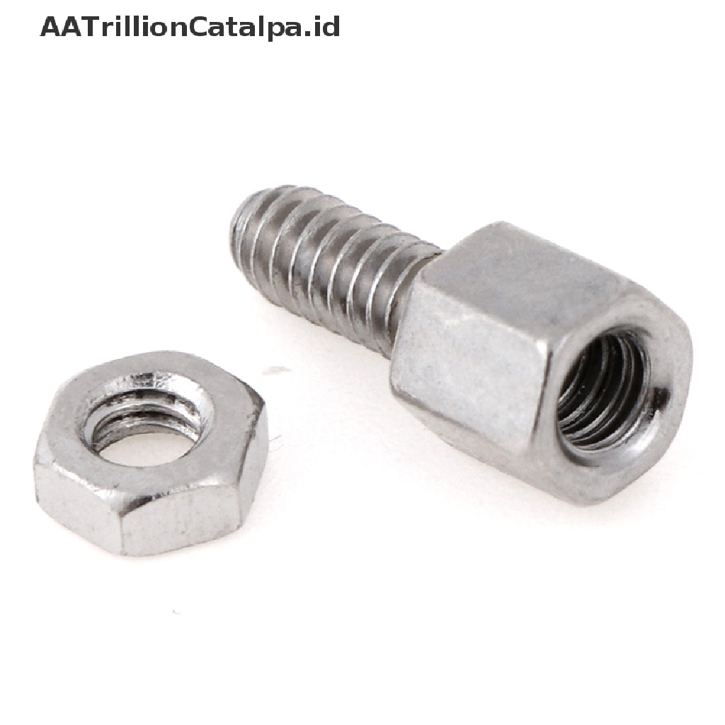 (AATrillionCatalpa) 10 Set Baut / Mur / Baut / Sekrup serial VGA Ukuran 5 + 7mm