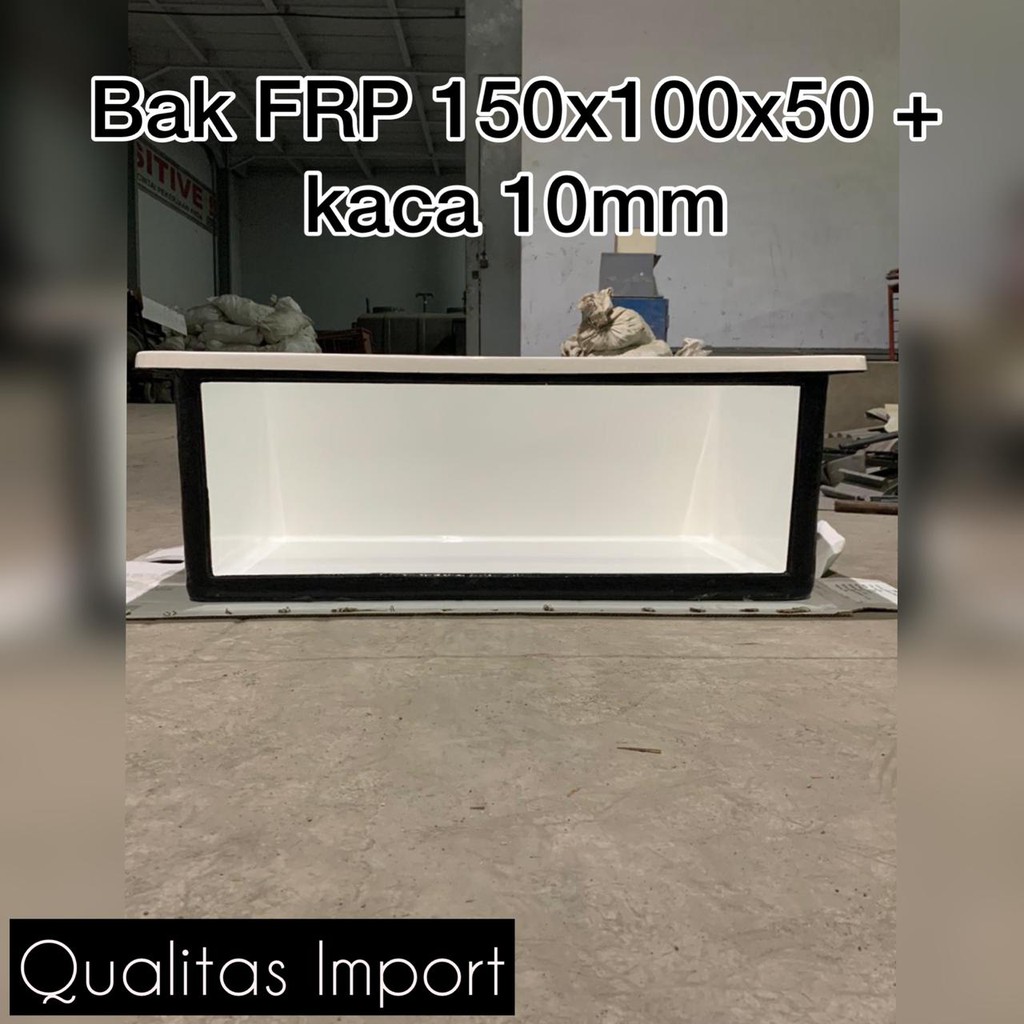 Bak fiber 150x100x50 + kaca