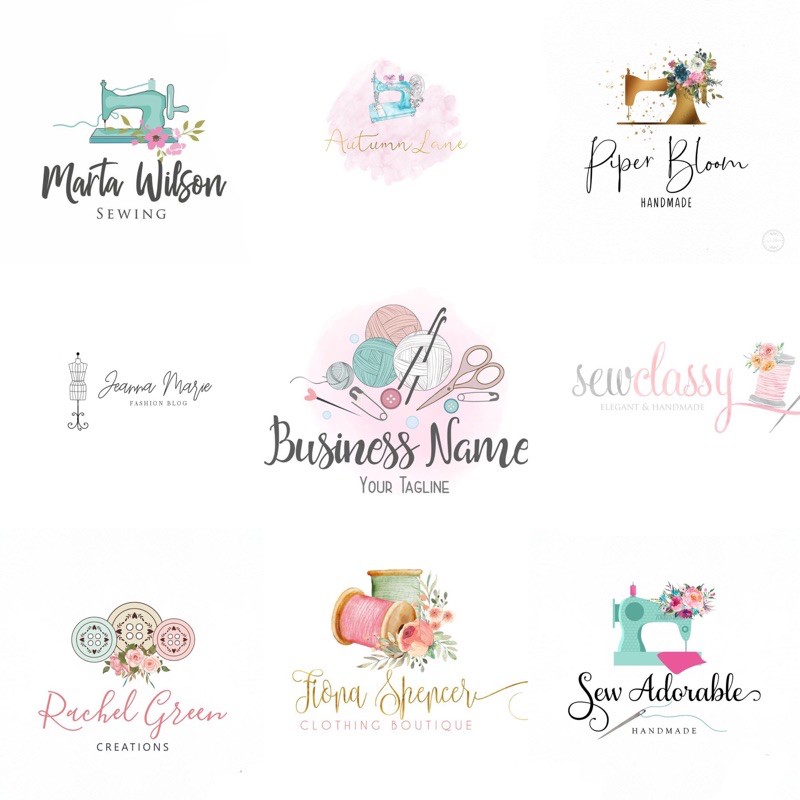 (DRAN SEWING) JASA BUAT DESAIN LOGO OLSHOP LOGO BISNIS JASA BIKIN LOGO