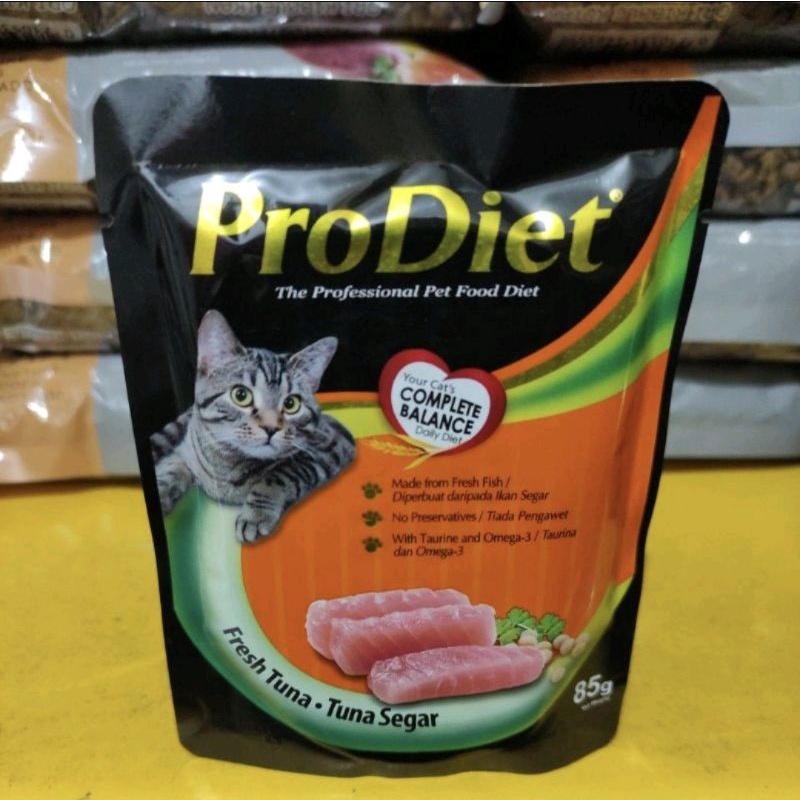 Prodiet pro diet cat pouch sachet 85gr makanan kucing basah