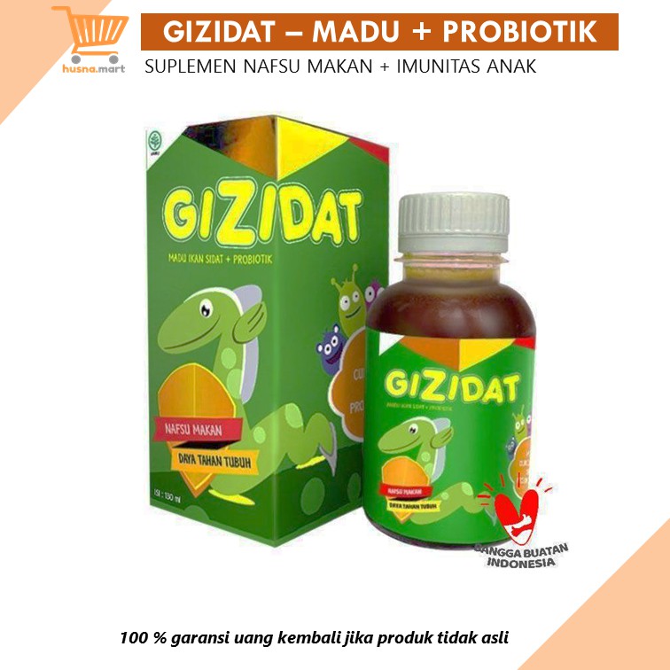 Gizidat Madu Herbal Penambah Nafsu Makan Anak Original [130 mL]