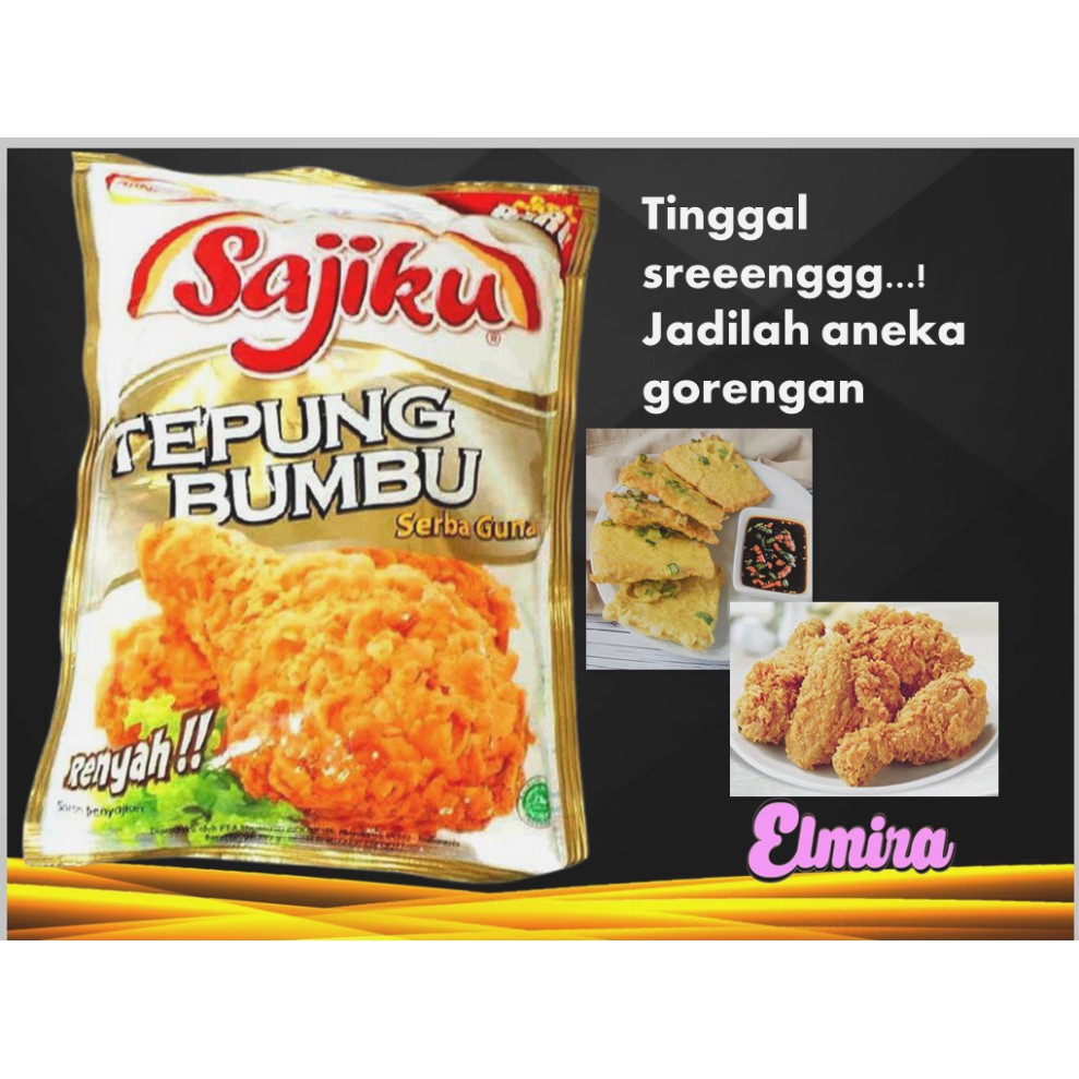 Tepung Bumbu Sajiku Praktis Digunakan Untuk Goreng Ayam Krispi Tempe Tahu Krispi Shopee Indonesia