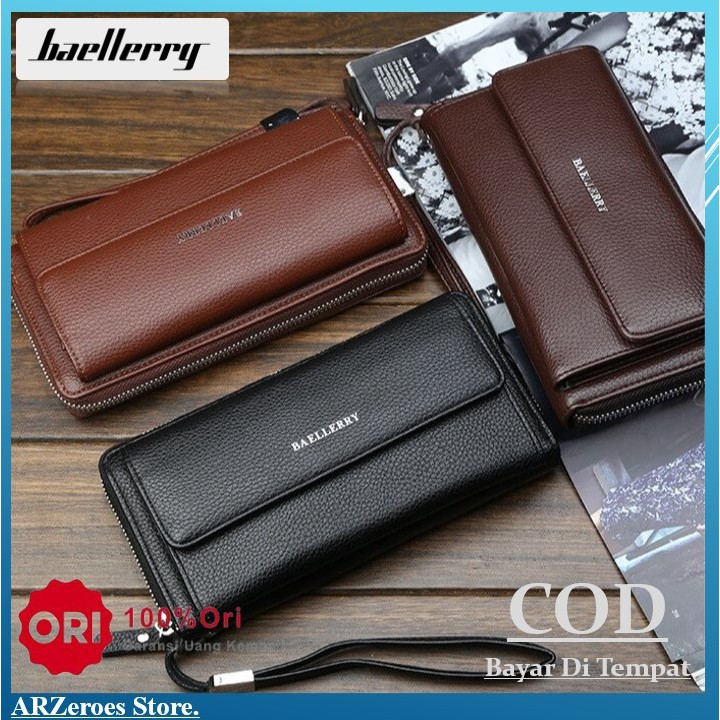 Dompet Baellerry Panjang Pria Bisa Wanita Kulit PU Dompet Panjang Wanita Original Baellerry S5515