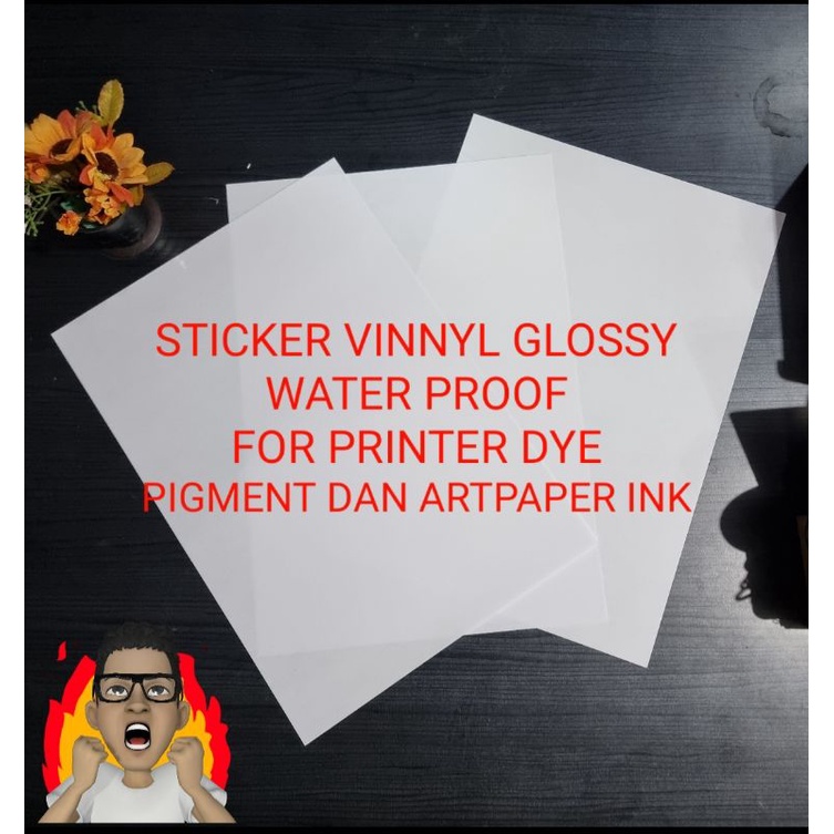 

Stiker vinnyl a3+ glossy inkjet waterproof
