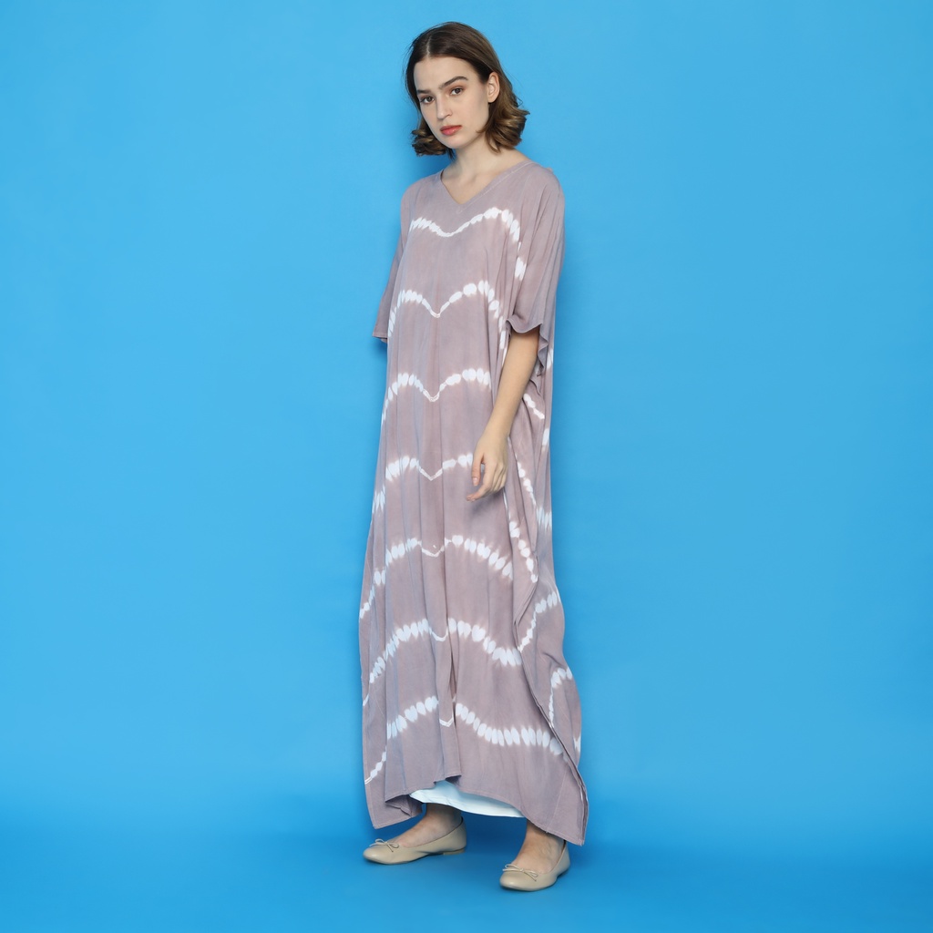 KAFTAN TIE DYE LOOSE MAXI , HOME KAFTAN , RAYON SUPER UKURAN JUMBO