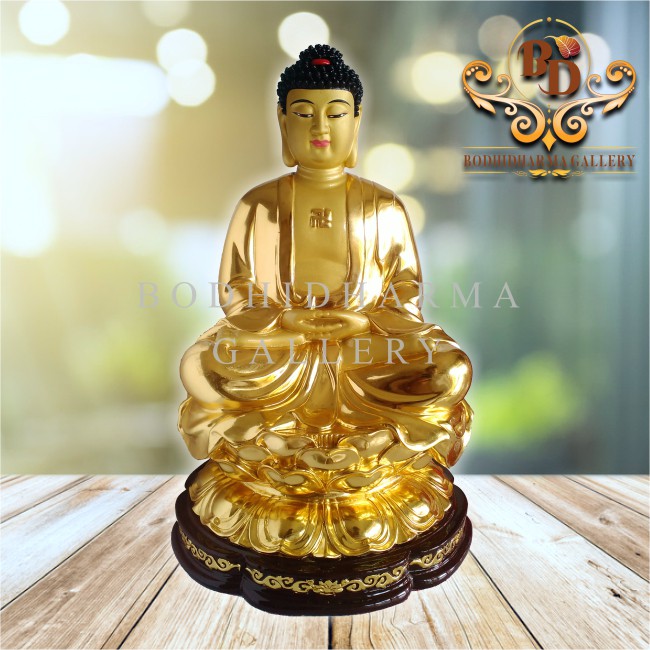 Rupang Patung Arca Buddha Sakyamuni Se Cia Mo Ni Fo (Tembaga) 10 inch