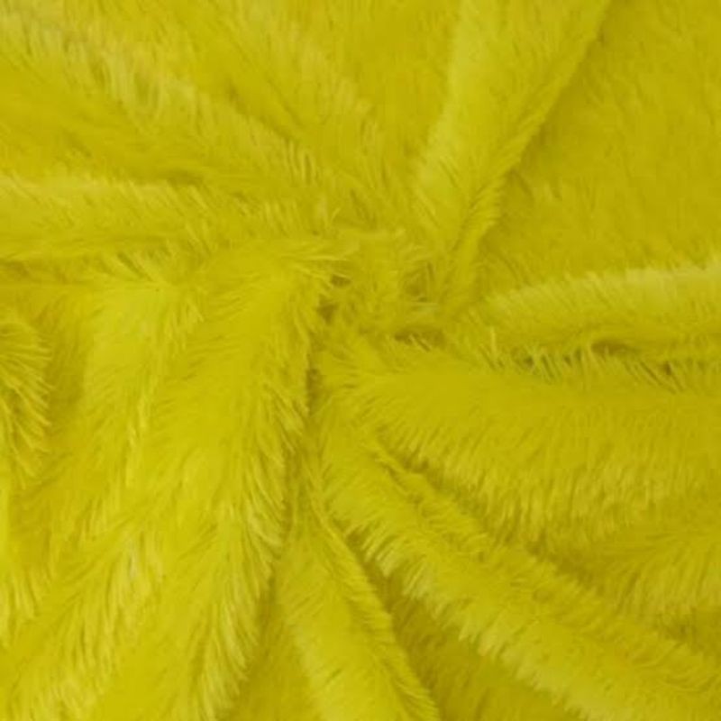 SAJADAH ANAK UK 50x90cm BULU RASFUR TEBAL BUSA 3CM-Kuning