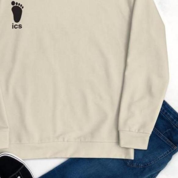 Sweater ICS Haikyuu Logo Bordir Kanan | Haikyuu Merchandise | Haikyuu Sweater | Anime Merchandise
