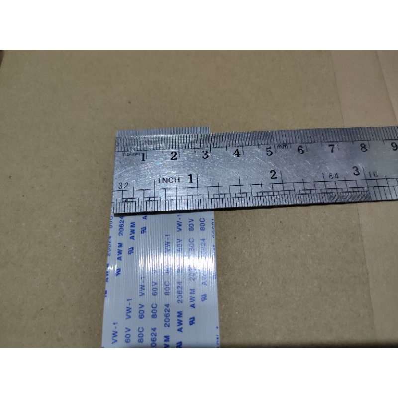 KABEL FLEKSIBEL / FLEXIBEL SEARAH PIN HALUS 60 50 40 30 20 10 8 PIN 40CM ( 0.5MM )